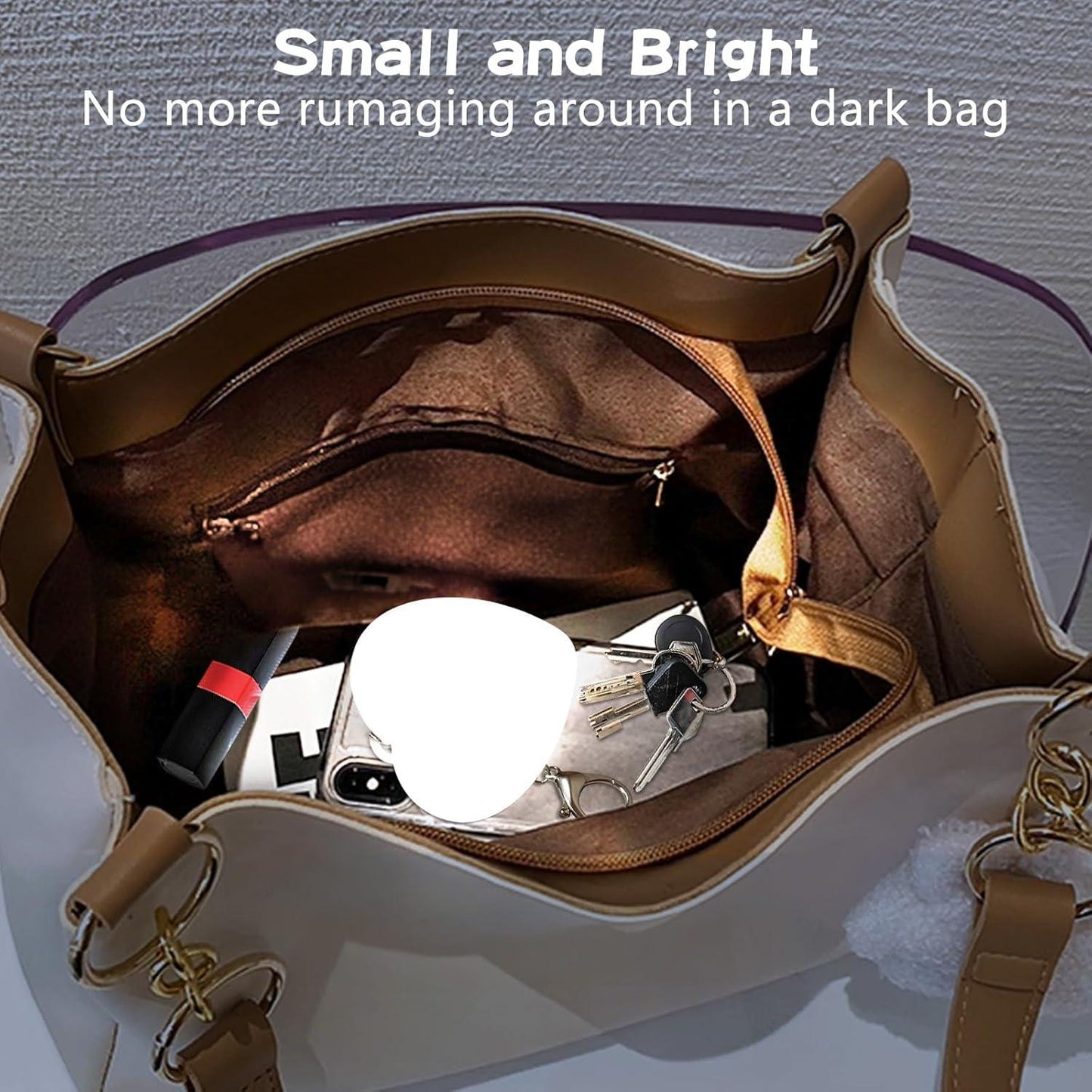 Rechargeable Handbag Purse Light